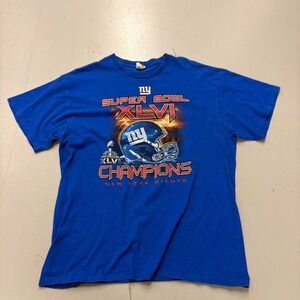 New York Giants Super Bowl XLVI Champions T-Shirt - Size XL
